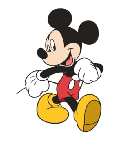 Drawing of Mickey Mouse