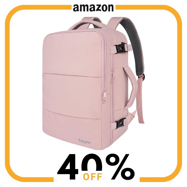A pink backpack