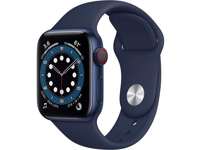 dark blue apple watch with blue and watch multifunctional watch face