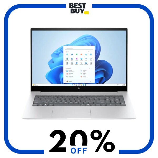 A black and silver laptop