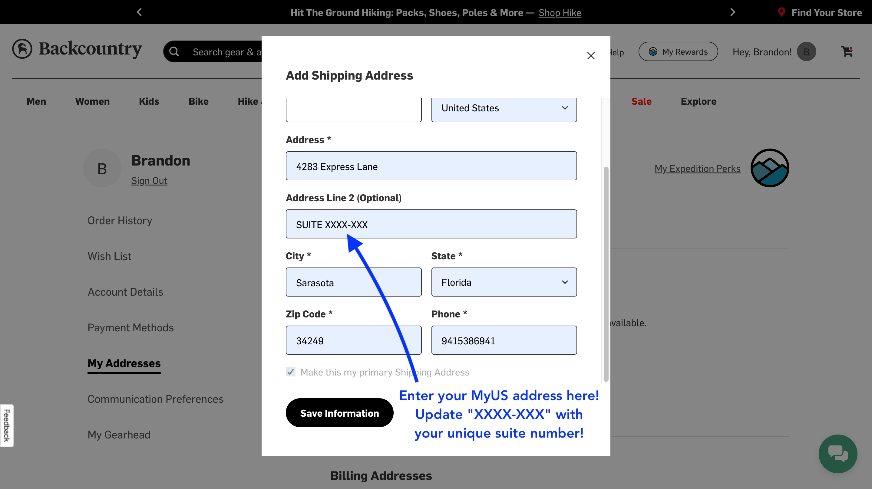 Backcountry Shipping Code