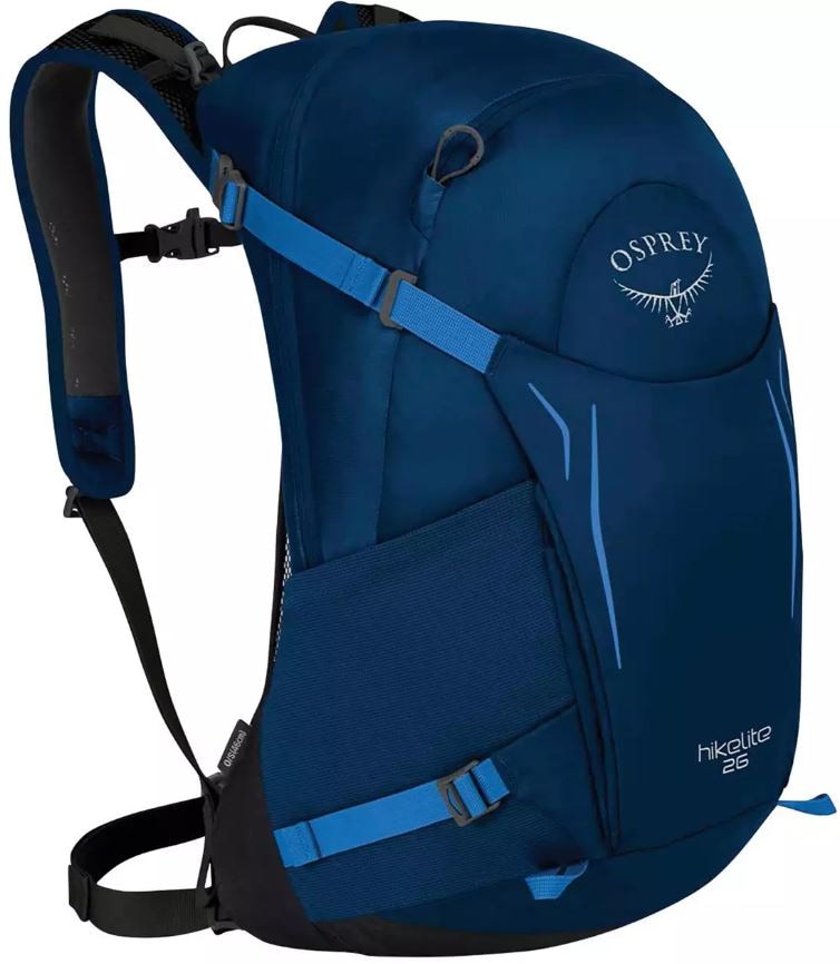 blue bacca colored osprey hikelite technical pack