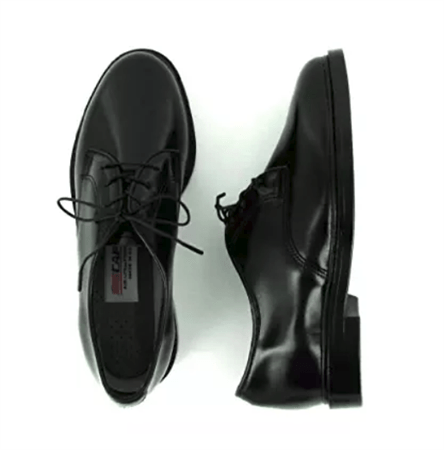 Black leather oxford by Capps Shoe 