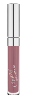 Pink lipstick tube with silver lid