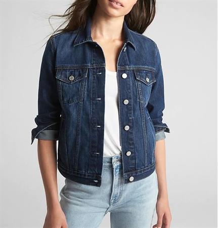 white denim jacket gap