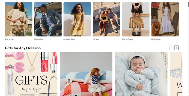 nordstrom.com gift page