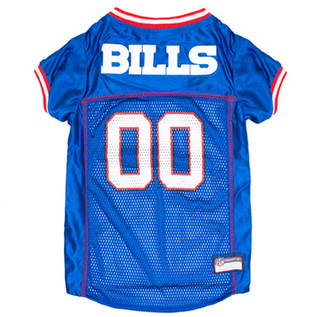 dog sized buffalo bills nfl mesh jersey with 00 number