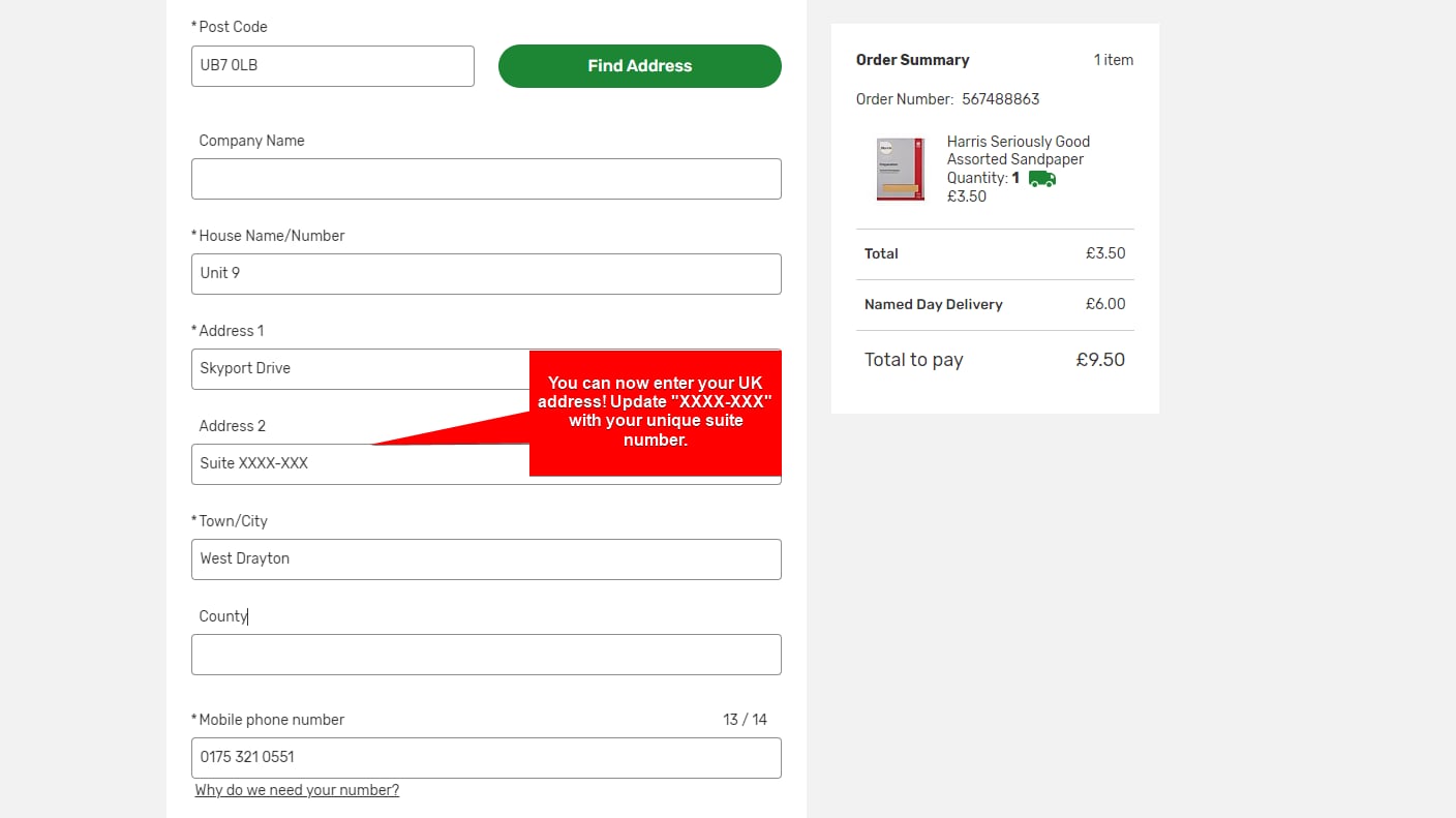 Add MyUS Address to Homebase Guest Checkout