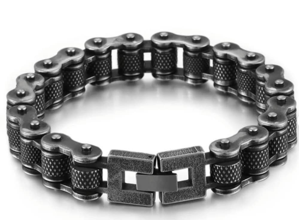 Motorcycle Chain Bracelet, Stainless Steel Bicycle Chain Bracelet,