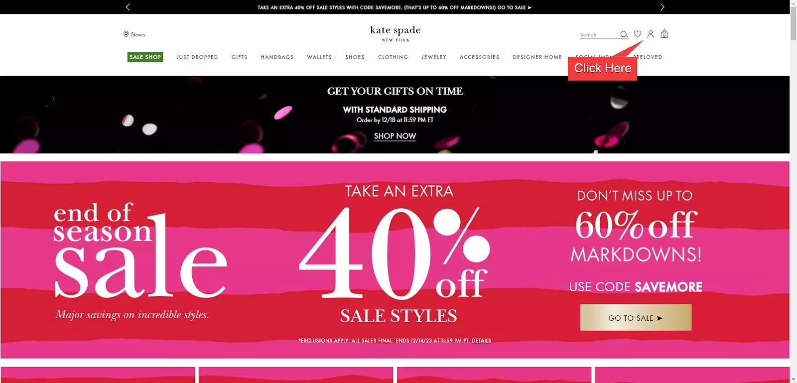 Kate spade website discount canada