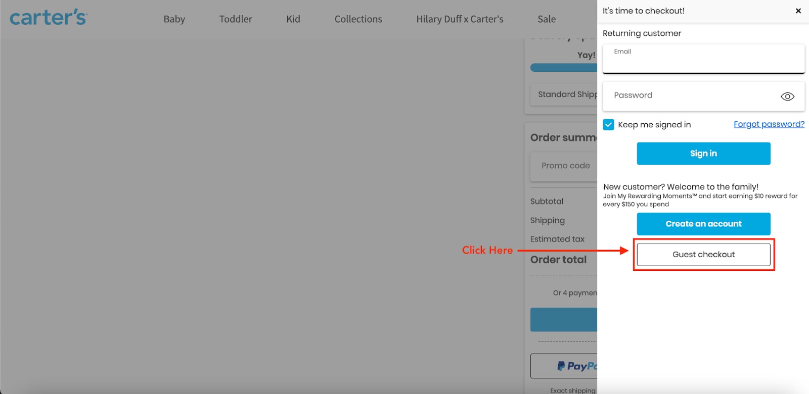 Carter Inbox Shop Carter's, Ship Worldwide in 3 Easy Steps