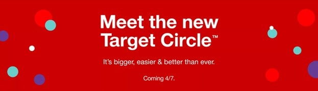 red banner promoting Target Circle