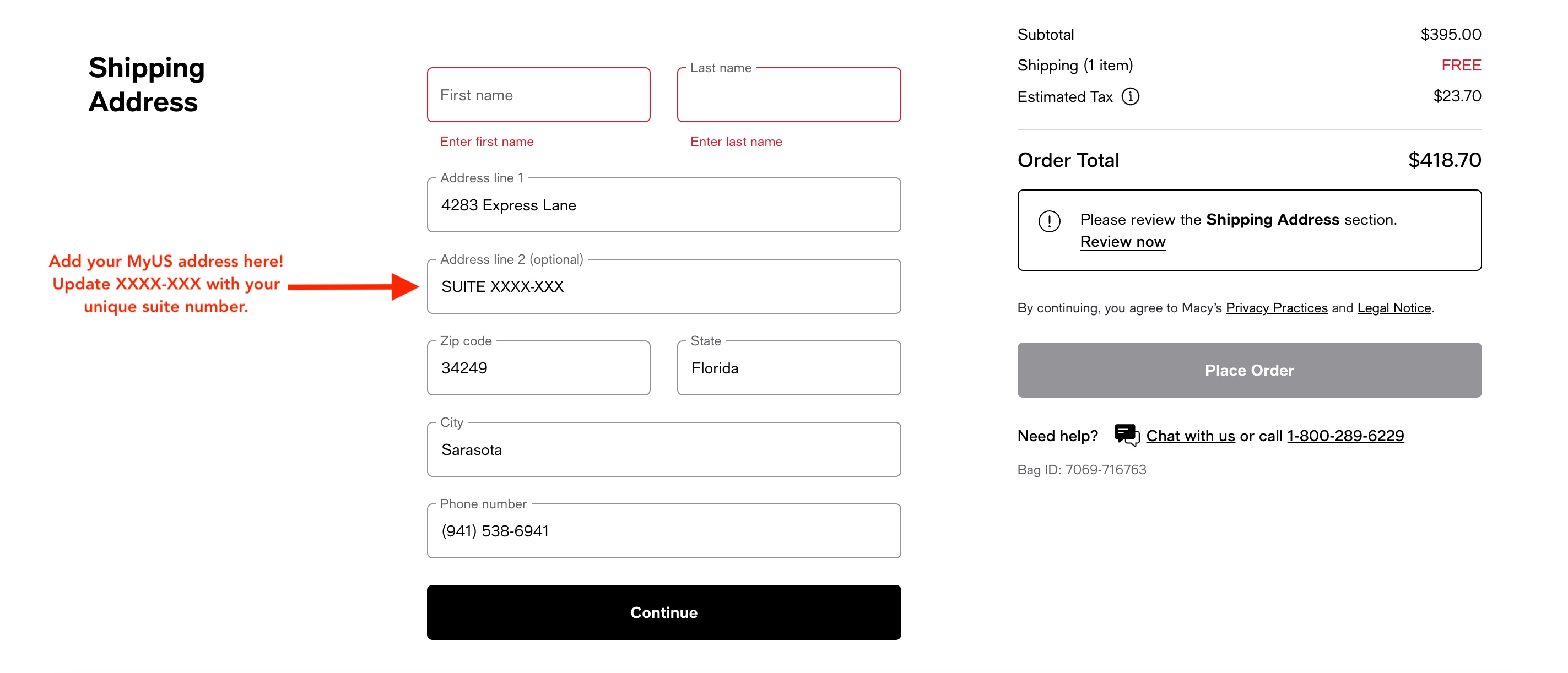 Free macys hotsell shipping