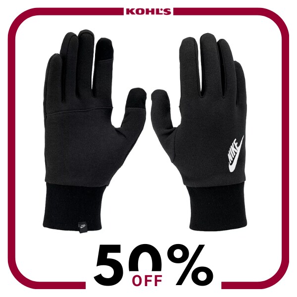 A pair of black gloves