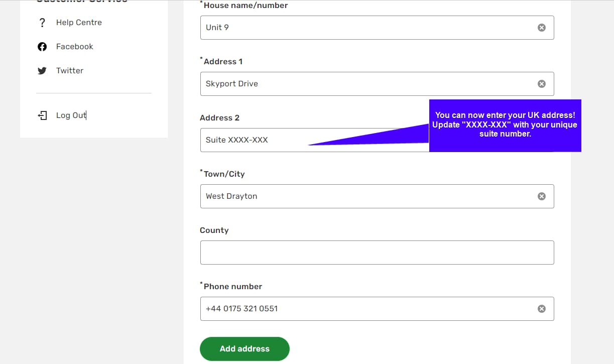 Add MyUS Address to Homebase Member Checkout