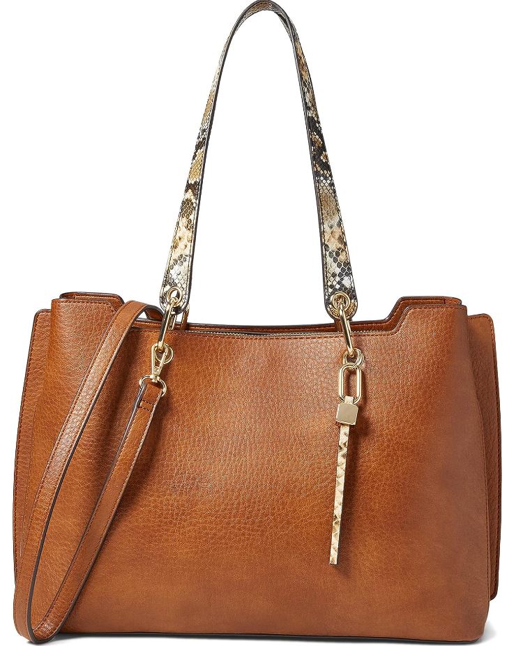 brown leather ALDO Harelii handbag made of recycled material
