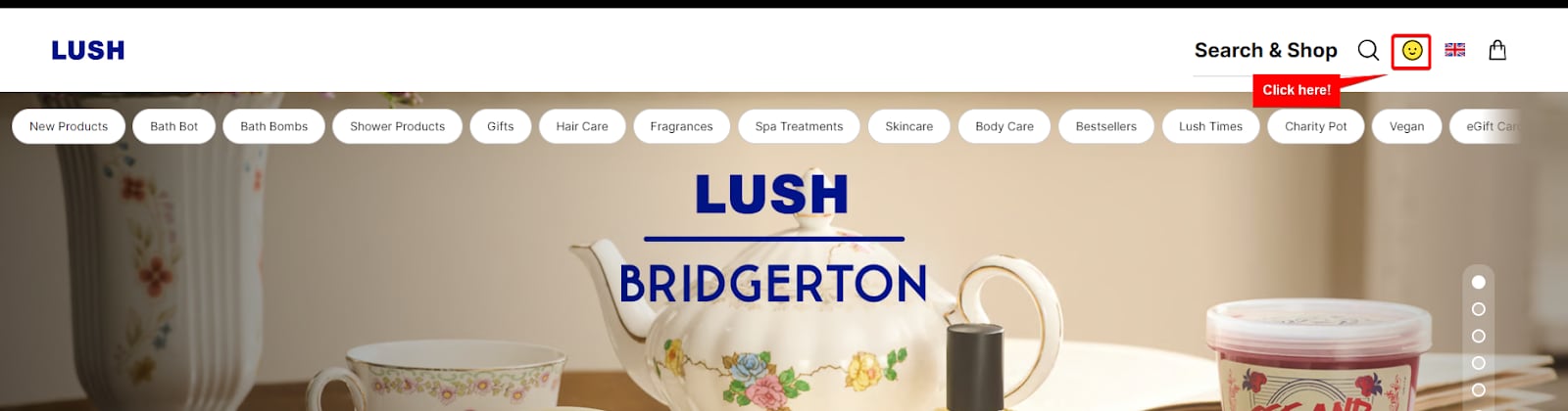 Lush Member Home Page