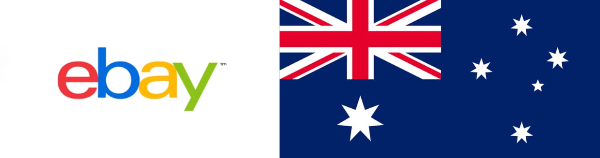 eBay logo and flag of Australia