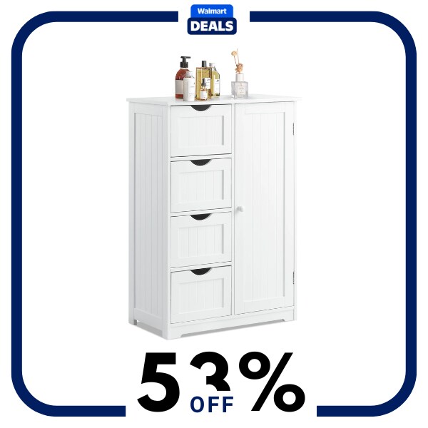 A white cabinet