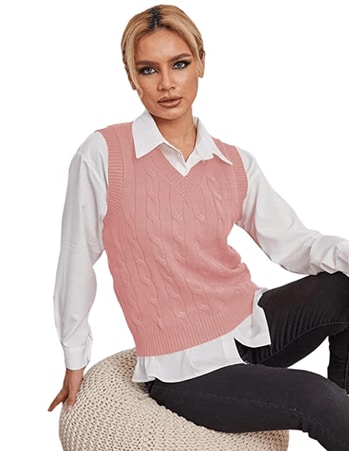 Sweater vest clearance women