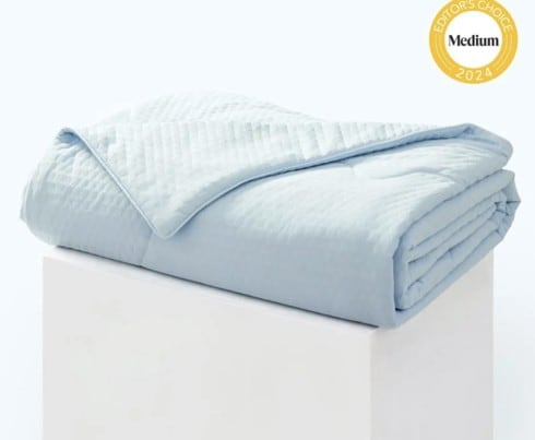 Aqua Blue PCM cooling comforter