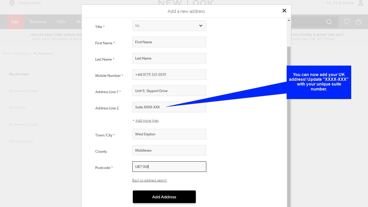 How to Ship New Look Internationally in 3 Easy Steps 3