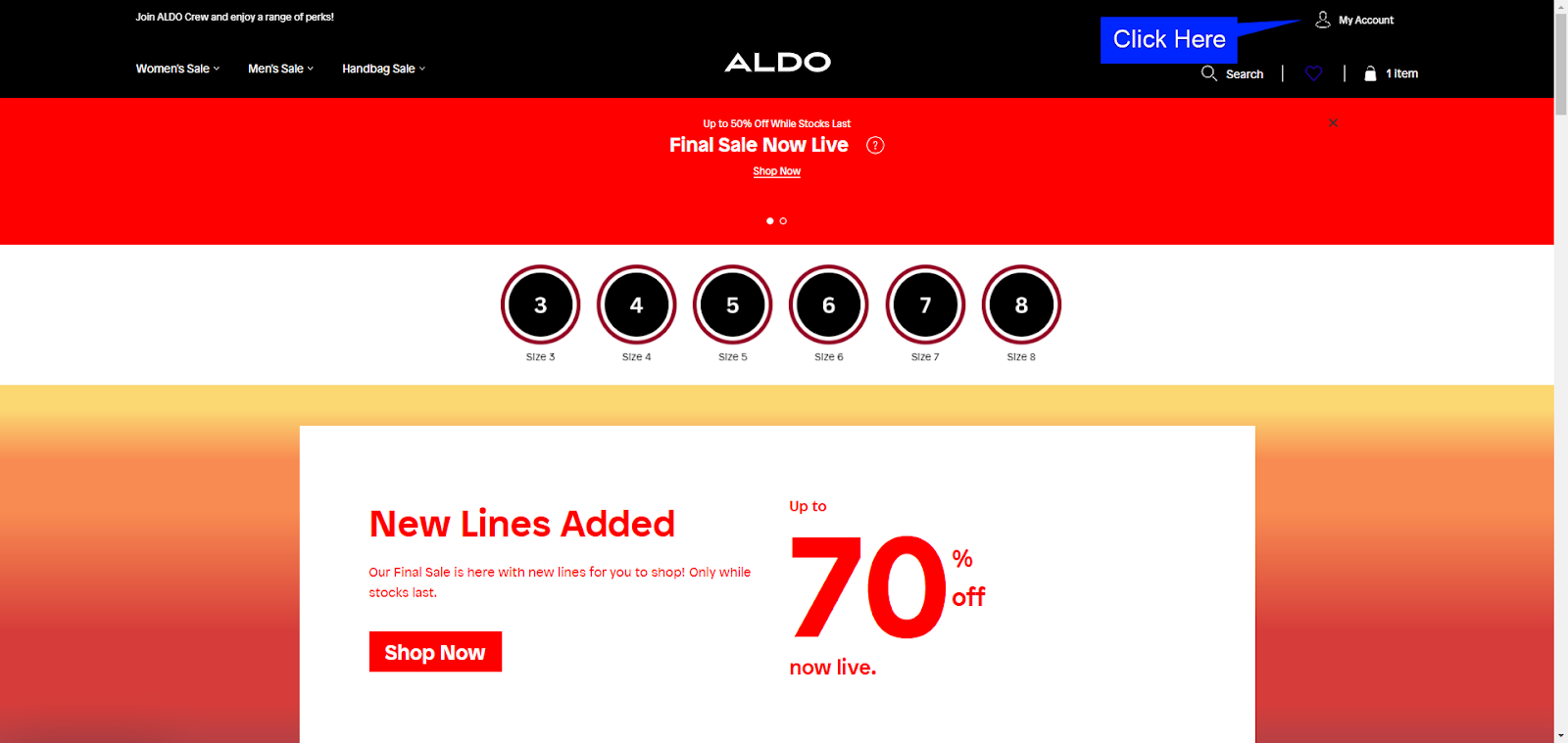 Aldo Member Home Page