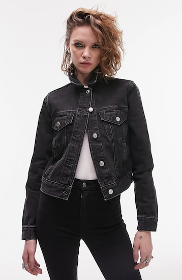 Women's Fray Denim Cropped Denim Jacket | Boohoo UK