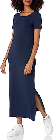 Essentials Women's Short-Sleeve Maxi Dress