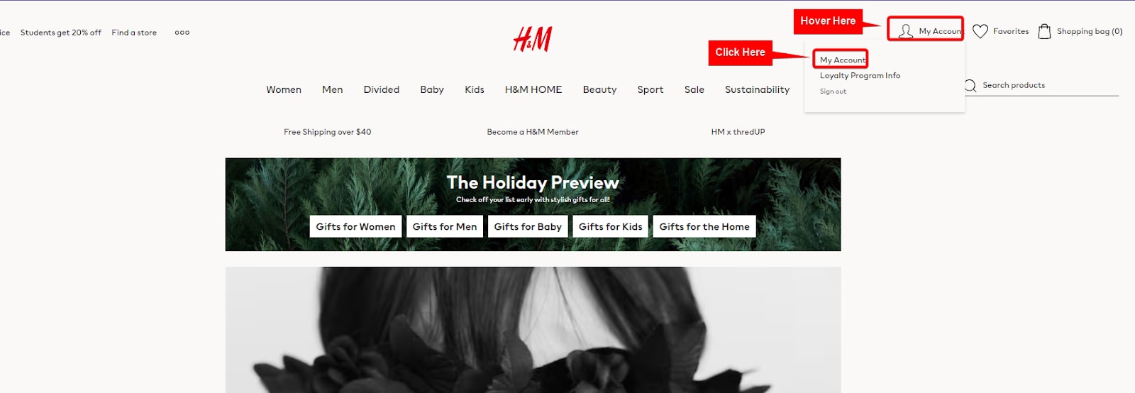 H and m free delivery best sale