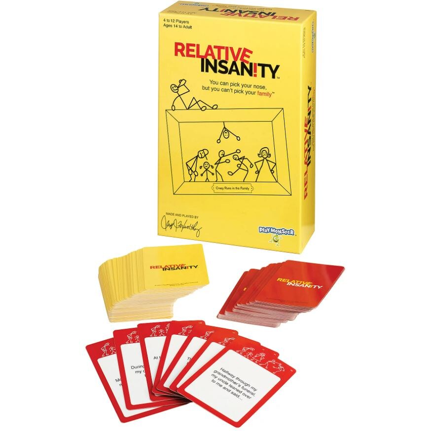 yellow pack of relative insanity card game