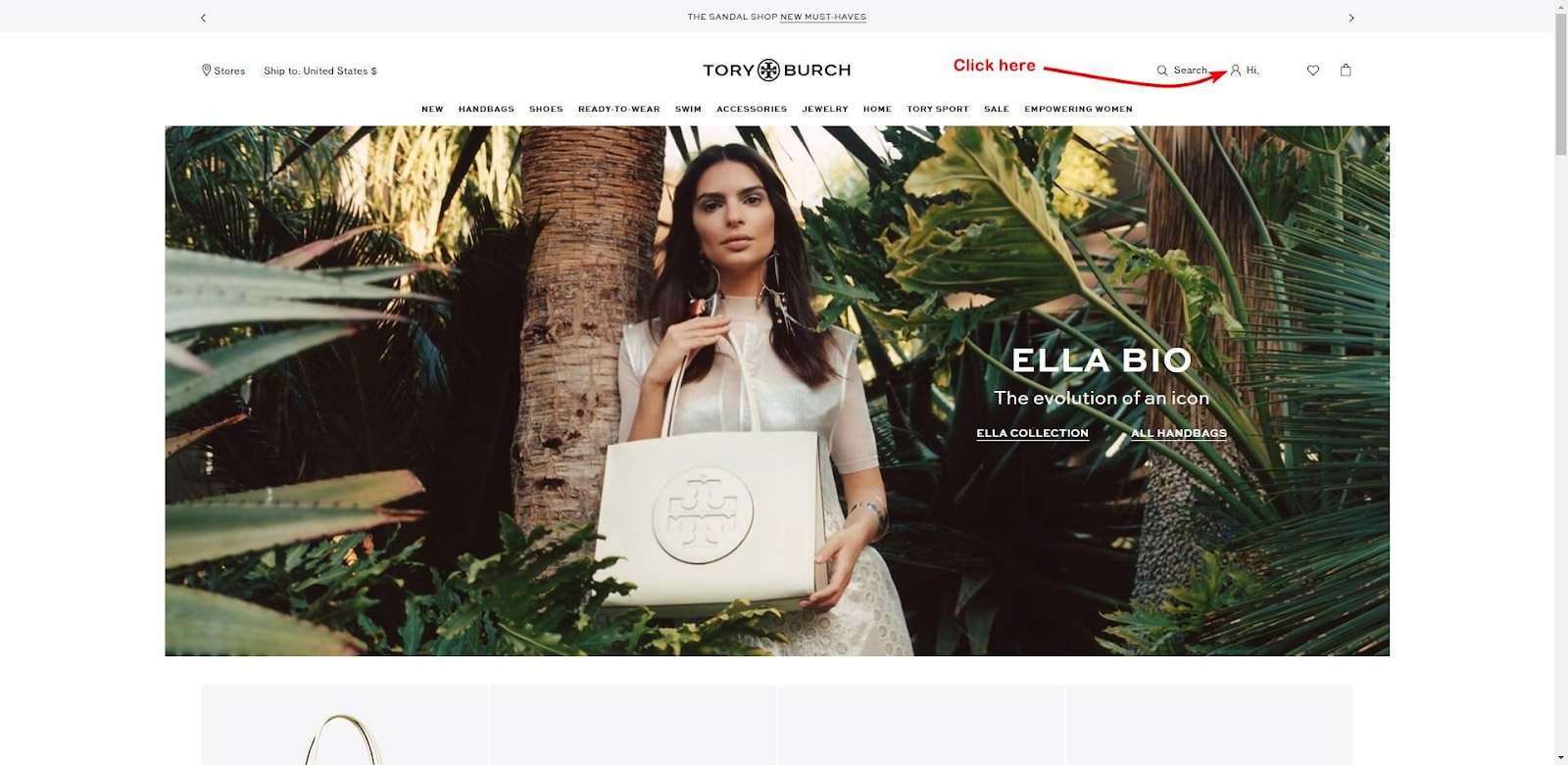 Tory Burch Member Home Page