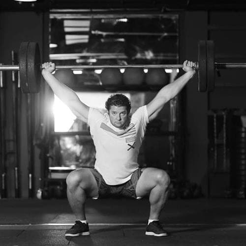 Egyptian CrossFit coach Ramy Saleh pumping iron