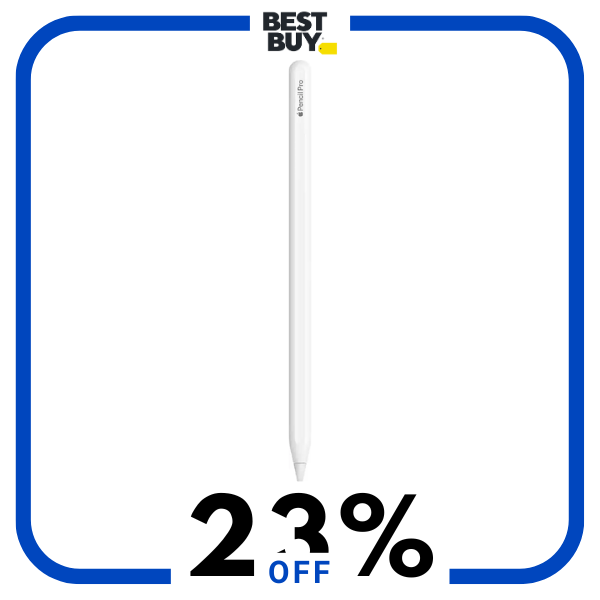 A white Apple Pencil Pro