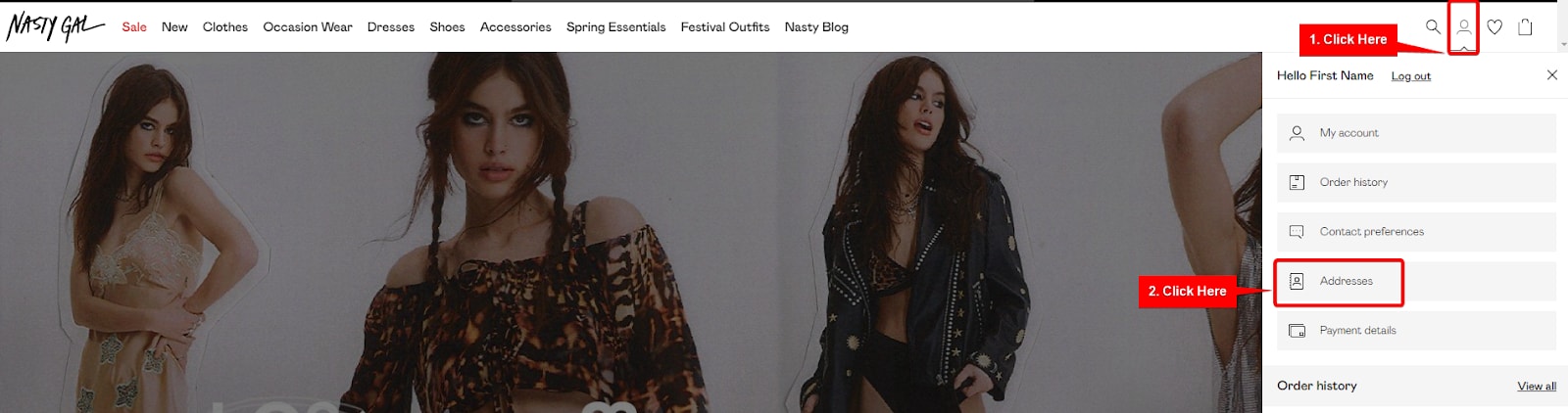 Nasty Gal Member Home Page