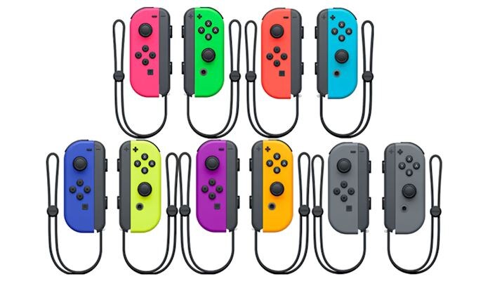 Multicolor Nintendo Switch Joycon set