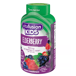 Green and Purple Vitafusion Kids Dietary Supplements Bottle