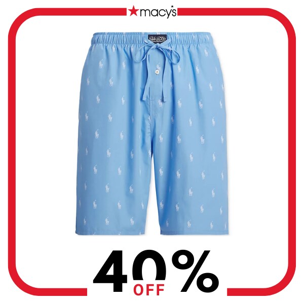 A pair of blue shorts