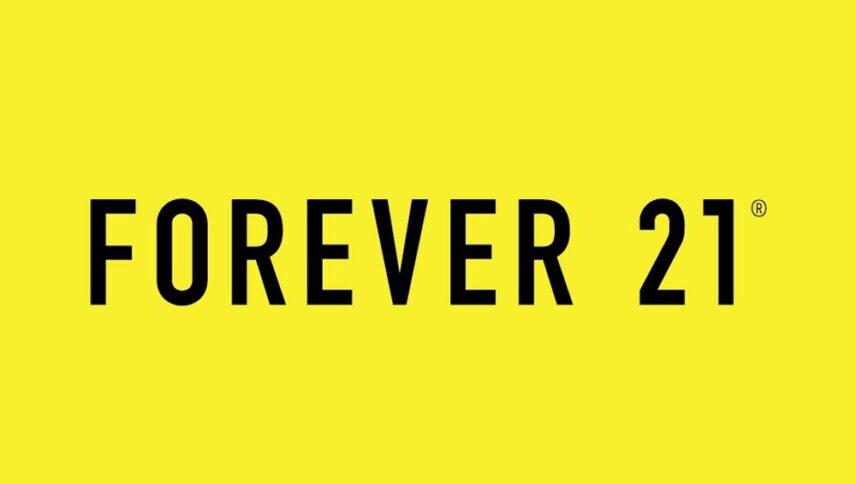 Forever 21 Logo with Yellow background