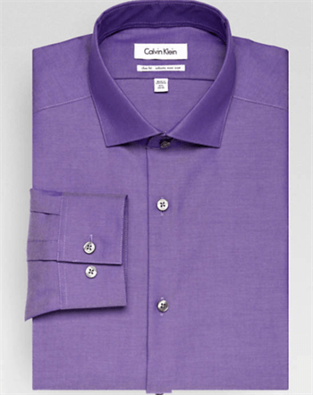 Purple dress shirt folded