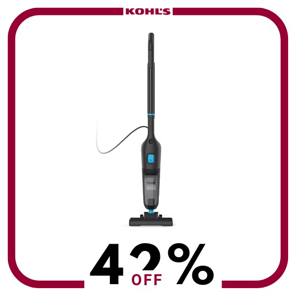 A blue and black vacuum