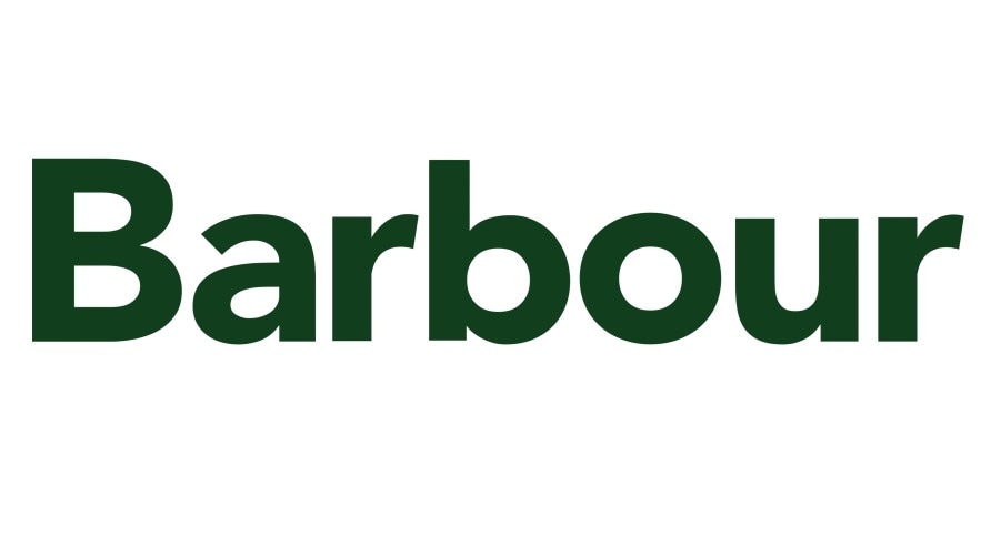 Dark green Barbour logo on a transparent background