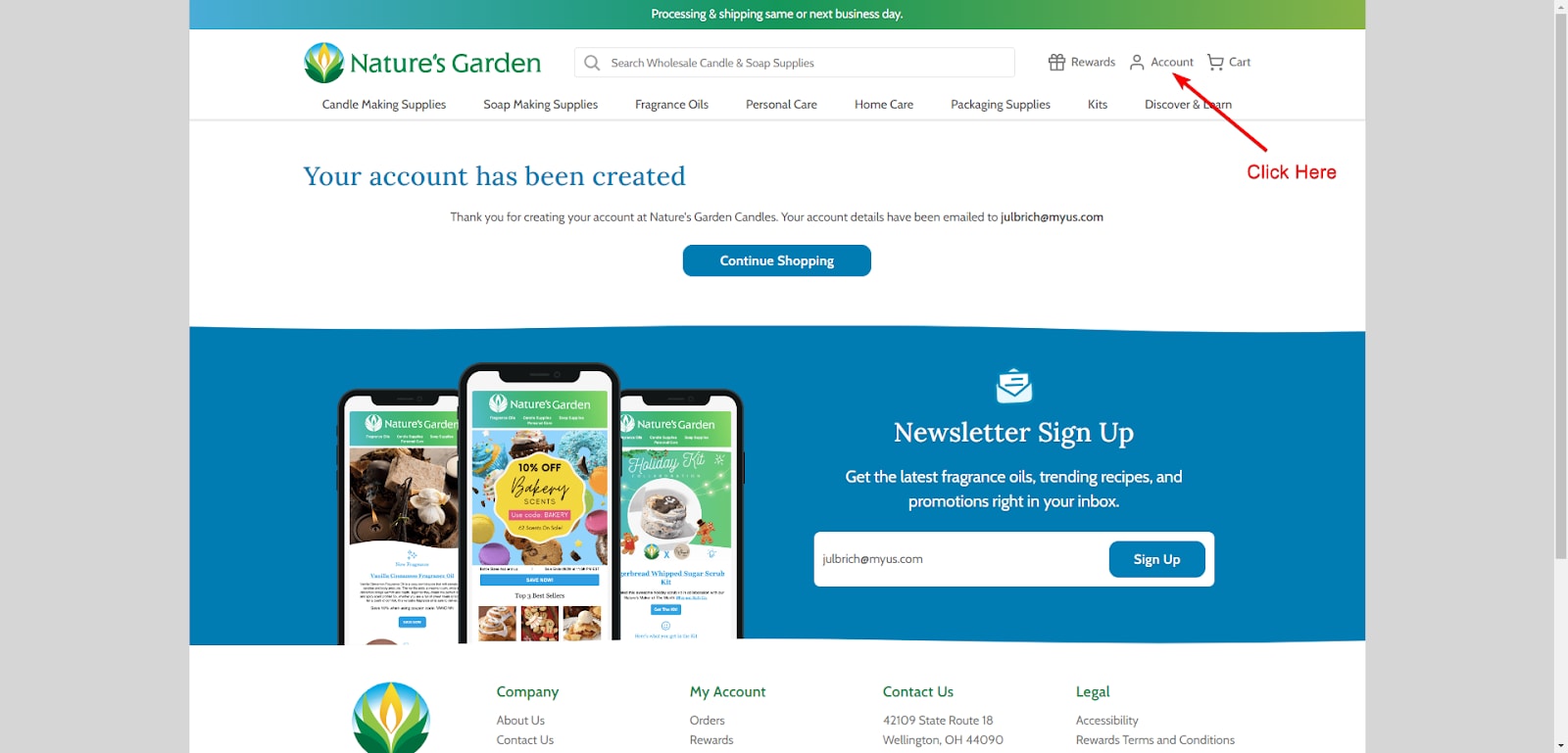 Nature Gardens Member Home Page