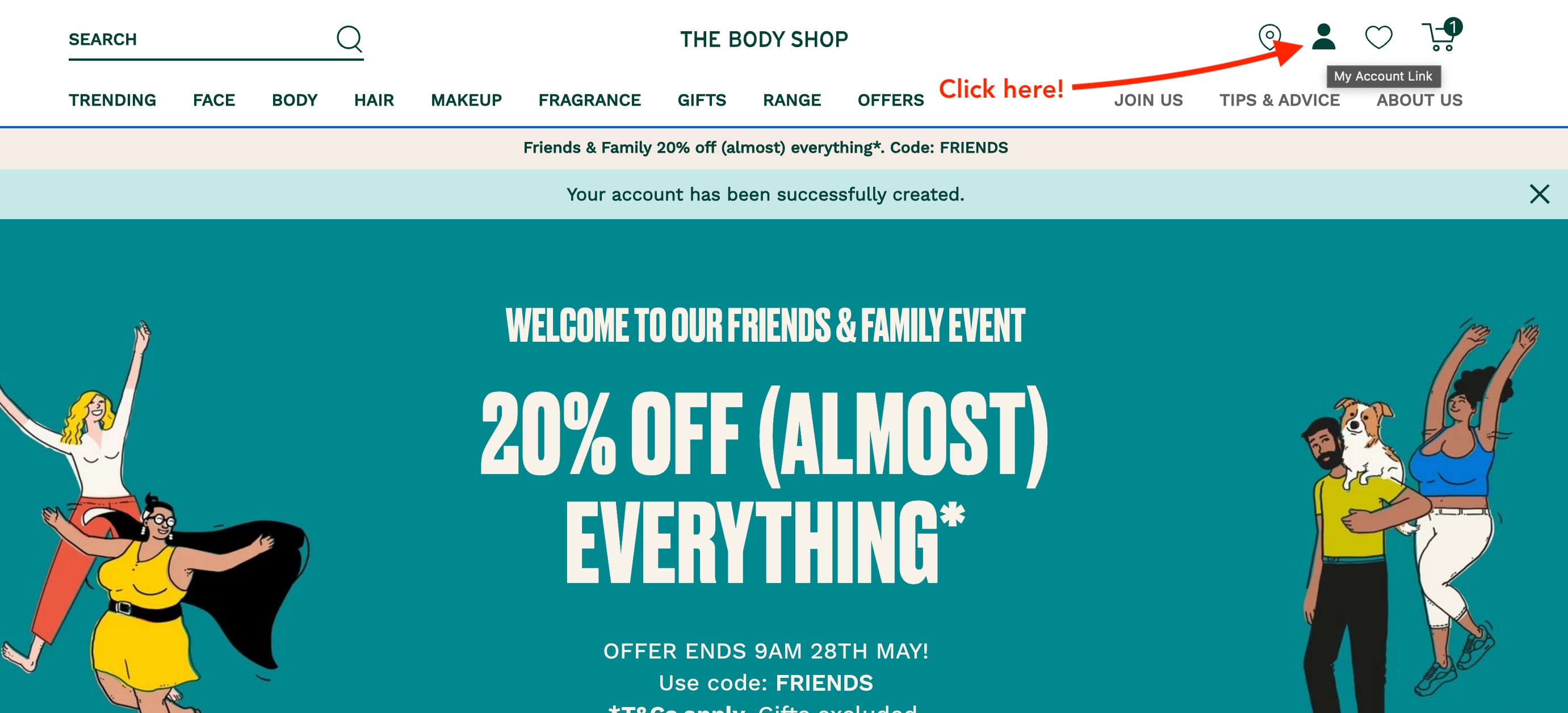 The Body Shop Member Home Page