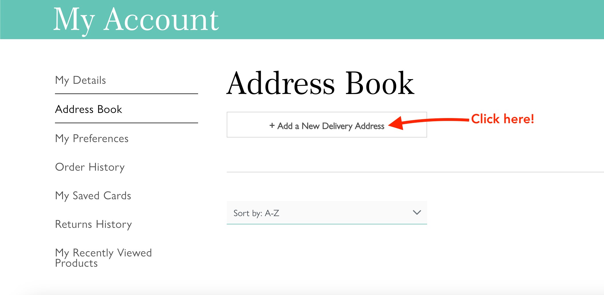 Fortnum & Mason Account Information