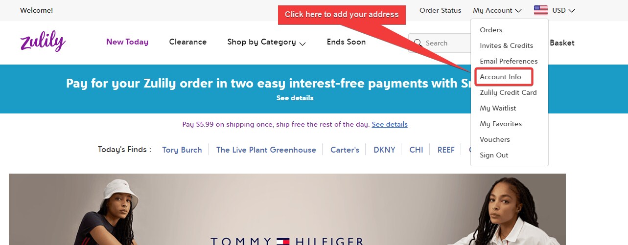 How To Find Zulily's Account Information