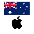 Apple Logo to Australia Flag