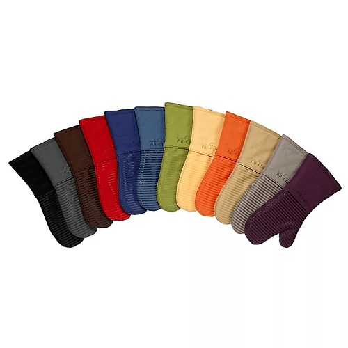 All-Clad silicone oven mitts in 12 color options