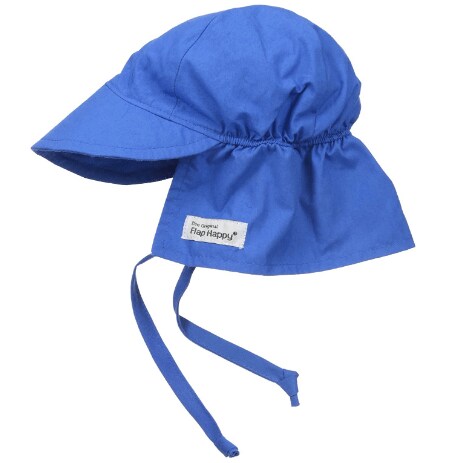 Flap Happy Baby Girls' UPF 50+ Original Flap Hat with Ties X-Small Royal
