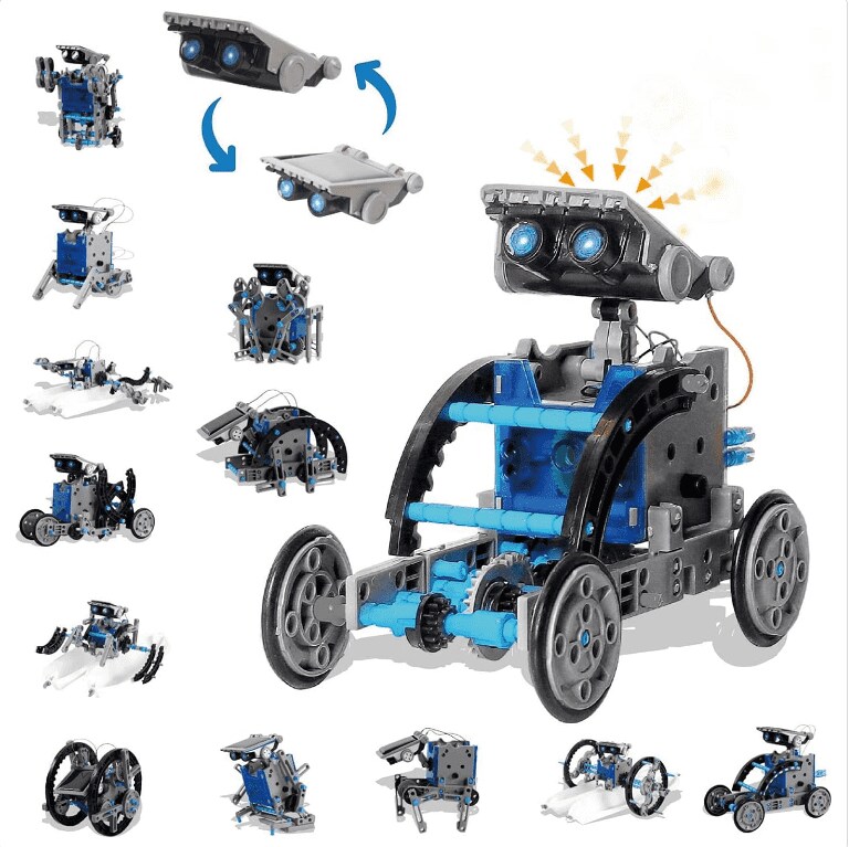12 in 1 DIY Robot Building Kit for Kids 8-12, 190 Pcs